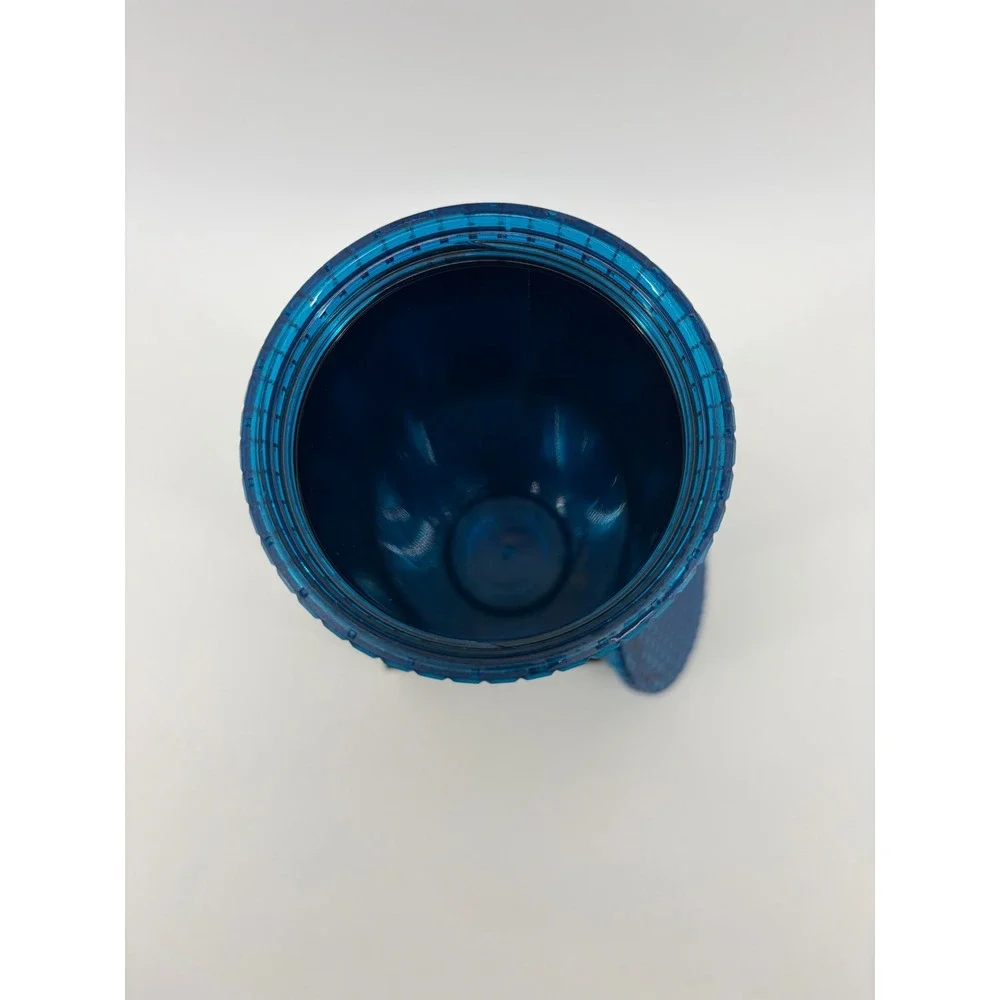 Starbucks Tumbler‎ Cold Cup Unisex 24oz Blue Purple Yellow Grid Ombre No Straw